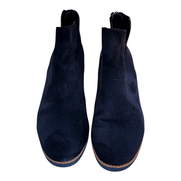 Style & Co,  JARODD, Black   Vegan suede Wedge Boot 9.5 EUC - Picture 6 of 8